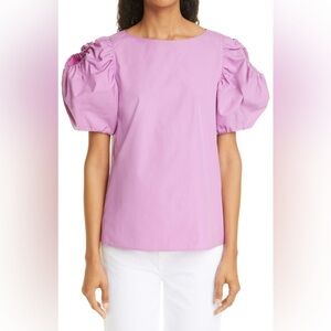 Sale✨Lafayette 148 New York Hattie KindCotton Top in Wisteria